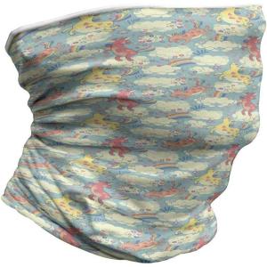 Ambesonne Unisex Multicolor Face and Neck Warmers(Rainbow Unicorns in Sky)
