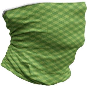 Ambesonne Unisex Multicolor Face and Neck Warmers(Retro Green Checkered)