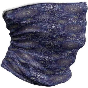 Ambesonne Unisex Multicolor Face and Neck Warmers(Snowflakes Xmas Art)
