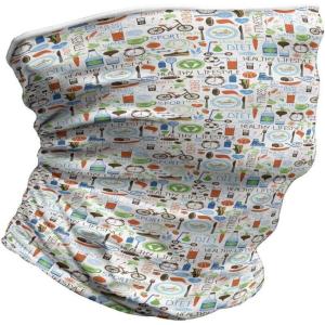 Ambesonne Unisex Multicolor Face and Neck Warmers(Sports Diet Vitality)