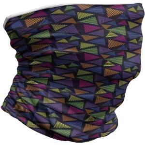 Ambesonne Unisex Multicolor Face and Neck Warmers(Striped Triangle Shapes)