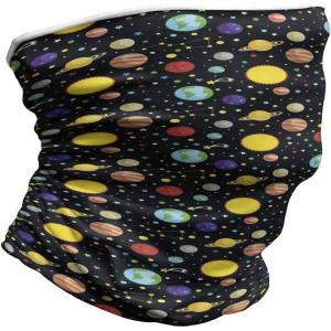 Ambesonne Unisex Multicolor Face and Neck Warmers(Sun Earth Constellations)