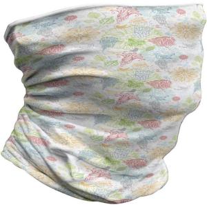 Ambesonne Unisex Multicolor Face and Neck Warmers(Trace Style Flora Fauna)