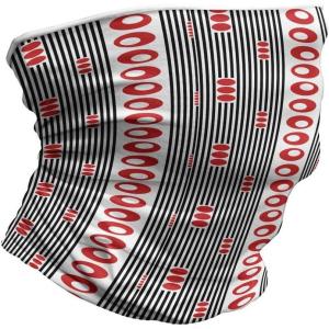 Ambesonne Unisex Multicolor Face and Neck Warmers(Vertical Stripes Circles)