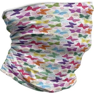 Ambesonne Unisex Multicolor Face and Neck Warmers(Vibrant Floral Happy)