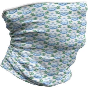 Ambesonne Unisex Multicolor Face and Neck Warmers(Vintage Blue Blooms Botany)
