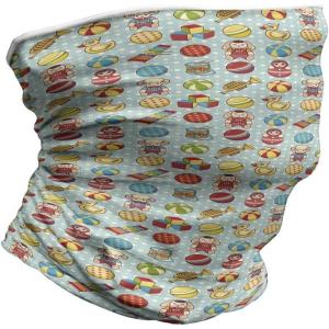 Ambesonne Unisex Multicolor Face and Neck Warmers(Vintage Children`s Toys)
