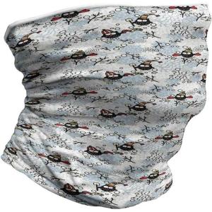 Ambesonne Unisex Multicolor Face and Neck Warmers(Winter Snow Xmas Doodle)