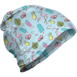Ambesonne unisex-adult mens Beanie(Baby Blue Multicolor)