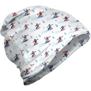 Ambesonne unisex-adult mens Beanie(Blue Vermilion White)