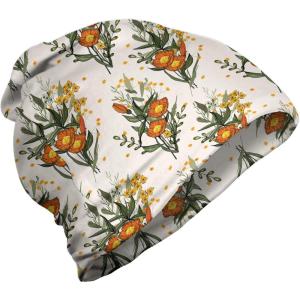 Ambesonne unisex-adult mens Beanie(Burnt Orange Champagne)