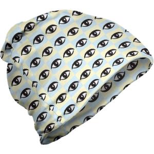 Ambesonne unisex-adult mens Beanie(Charcoal Grey Pale Blue)