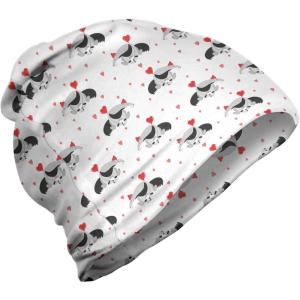 Ambesonne unisex-adult mens Beanie(Coral Dark Taupe)