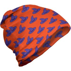 Ambesonne unisex-adult mens Beanie(Dark Orange Blue Violet)
