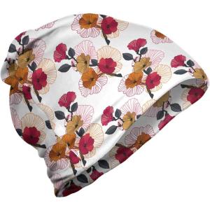 Ambesonne unisex-adult mens Beanie(Dark Pink Orange)
