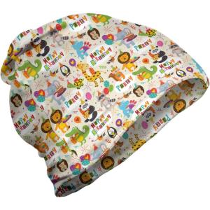 Ambesonne unisex-adult mens Beanie(Grey Yellow Multicolor)