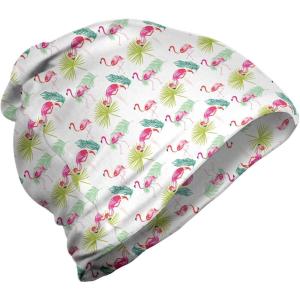 Ambesonne unisex-adult mens Beanie(Hot Pink and Apple Green)