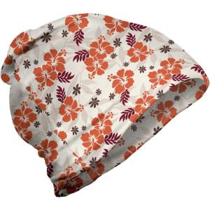 Ambesonne unisex-adult mens Beanie(Orange Ruby Dark Taupe)