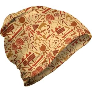Ambesonne unisex-adult mens Beanie(Pale Orange Redwood)