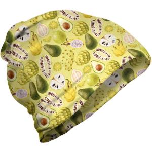 Ambesonne unisex-adult mens Beanie(Pastel Yellow Olive Green)