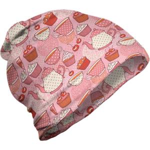 Ambesonne unisex-adult mens Beanie(Pink Orange and Red)