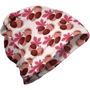 Ambesonne unisex-adult mens Beanie(Pink Redbrown and Blush)