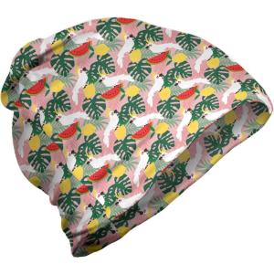 Ambesonne unisex-adult mens Beanie(Rose and Multicolor)
