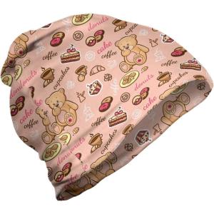 Ambesonne unisex-adult mens Beanie(Sand Brown Coral)