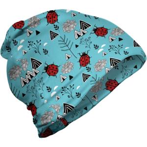 Ambesonne unisex-adult mens Beanie(Sky Blue Charcoal Grey)