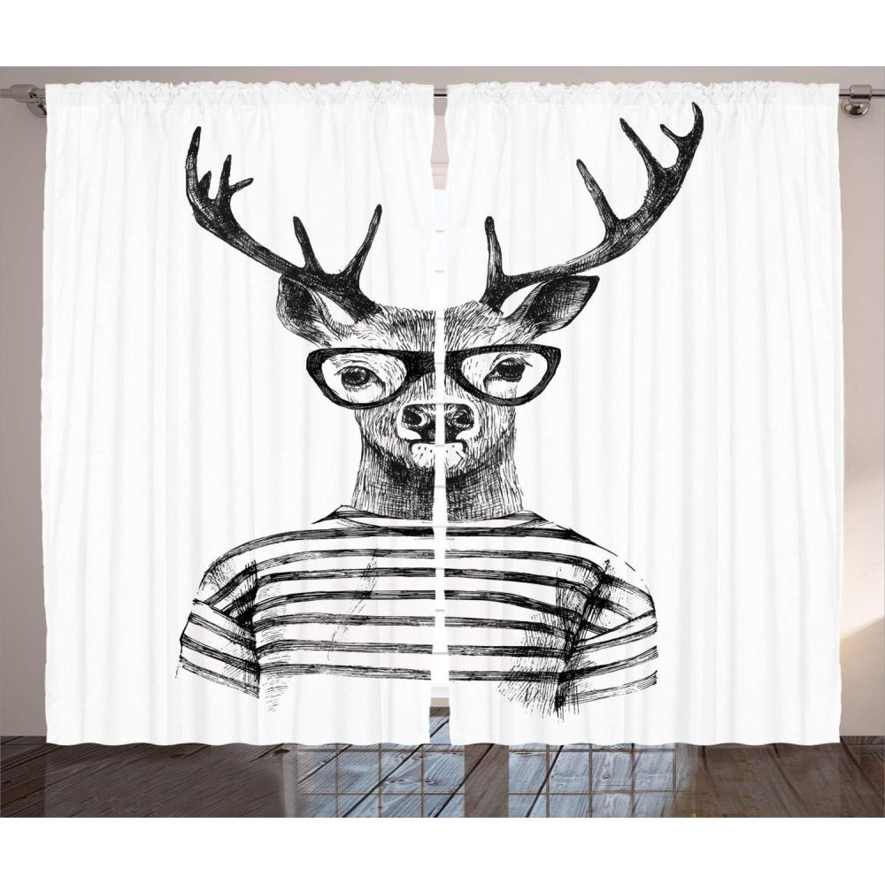 imageAmbesonne Night Sky Curtains Deep Spooky Forest Branches Cosmos Galaxy Stars Clusters Astronomy View Living Room Bedroom Window Drapes 2 Panel Set 108quot X 63quot Black BlueCharcoal Grey