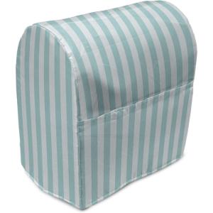 Ambesonne Holiday Stand Mixer Cover, Various Different Snowflakes with Rich Details Christmas Season in Wintertime, Kitchen Appliance Organizer Bag Cover with Pockets, 6-8 Quarts, White Red(Pale Blue Pale Sea Green)