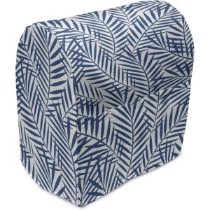 Ambesonne Holiday Stand Mixer Cover, Various Different Snowflakes with Rich Details Christmas Season in Wintertime, Kitchen Appliance Organizer Bag Cover with Pockets, 6-8 Quarts, White Red(White Blue)