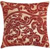 Ambesonne Christmas Throw Pillow Cushion Cover, Romantic Vintage New Year Scenery with Reindeer Tree and Star Design Image, Decorative Square Accent Pillow Case, 20″ X 20″, Brown(Ruby)
