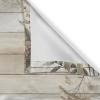 Ambesonne Cottagecore Valance & Tier Curtain 3 pcs Set, Neutral Boho Tender Leafy Flowery with Plaid and Oriental Ornaments, Window Treatments for Kitchen Room Decor, 55″ x 30″, Off White Grey Yellow