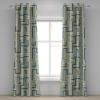 Ambesonne Geometric Grommet Curtain, Retro Design Maze Inspired Rectangles Pattern in Neutral Boho Theme, Decorative Single Panel Drapes for Bedroom Living Room, 50″ x 108″, Champagne and Mustard(Champagne and Mustard)
