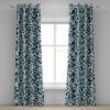 Ambesonne Geometric Grommet Curtain, Retro Design Maze Inspired Rectangles Pattern in Neutral Boho Theme, Decorative Single Panel Drapes for Bedroom Living Room, 50″ x 108″, Champagne and Mustard(Teal Charcoal Grey White)