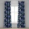 Ambesonne Geometric Grommet Curtain, Retro Design Maze Inspired Rectangles Pattern in Neutral Boho Theme, Decorative Single Panel Drapes for Bedroom Living Room, 50″ x 108″, Champagne and Mustard(Violet Pale Lilac and Teal)