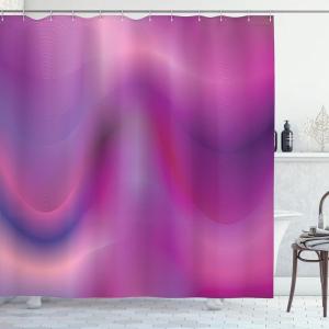 Ambesonne Christmas Shower Curtain, Winter Wonderland Snowfall Xmas December Cold Scenic Shot, Cloth Fabric Bathroom Decor Set with Hooks, 69″ W x 70″ L, Amber White Pale Blue(Purple Fuchsia)