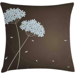 Ambesonne Christmas Throw Pillow Cushion Cover, Romantic Vintage New Year Scenery with Reindeer Tree and Star Design Image, Decorative Square Accent Pillow Case, 20″ X 20″, Brown(Pale Seafoam Brown Cream)