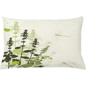 Ambesonne Christmas Throw Pillow Cushion Cover, Romantic Vintage New Year Scenery with Reindeer Tree and Star Design Image, Decorative Square Accent Pillow Case, 20″ X 20″, Brown(Green and Off White)