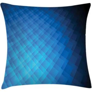 Ambesonne Christmas Throw Pillow Cushion Cover, Romantic Vintage New Year Scenery with Reindeer Tree and Star Design Image, Decorative Square Accent Pillow Case, 20″ X 20″, Brown(Blue Sky Blue Cobalt Blue Night Blue)