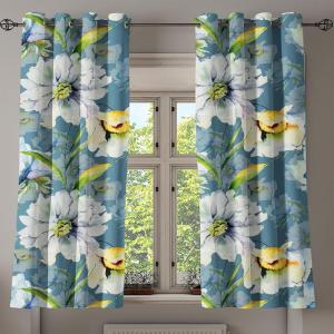 Ambesonne Geometric Grommet Curtain, Retro Design Maze Inspired Rectangles Pattern in Neutral Boho Theme, Decorative Single Panel Drapes for Bedroom Living Room, 50″ x 108″, Champagne and Mustard(Slate Blue Green Marigold)