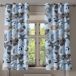 Ambesonne Geometric Grommet Curtain, Retro Design Maze Inspired Rectangles Pattern in Neutral Boho Theme, Decorative Single Panel Drapes for Bedroom Living Room, 50″ x 108″, Champagne and Mustard(Pale Sky Blue and Purpleblue)