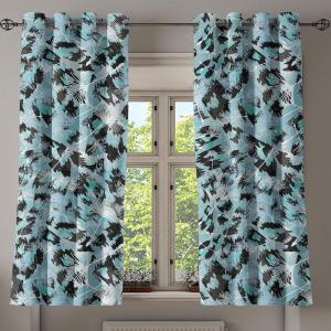 Ambesonne Geometric Grommet Curtain, Retro Design Maze Inspired Rectangles Pattern in Neutral Boho Theme, Decorative Single Panel Drapes for Bedroom Living Room, 50″ x 108″, Champagne and Mustard(Teal Charcoal Grey White)
