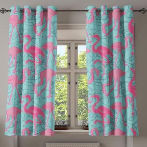 Ambesonne Geometric Grommet Curtain, Retro Design Maze Inspired Rectangles Pattern in Neutral Boho Theme, Decorative Single Panel Drapes for Bedroom Living Room, 50″ x 108″, Champagne and Mustard(Pastel Pink Seafoam)