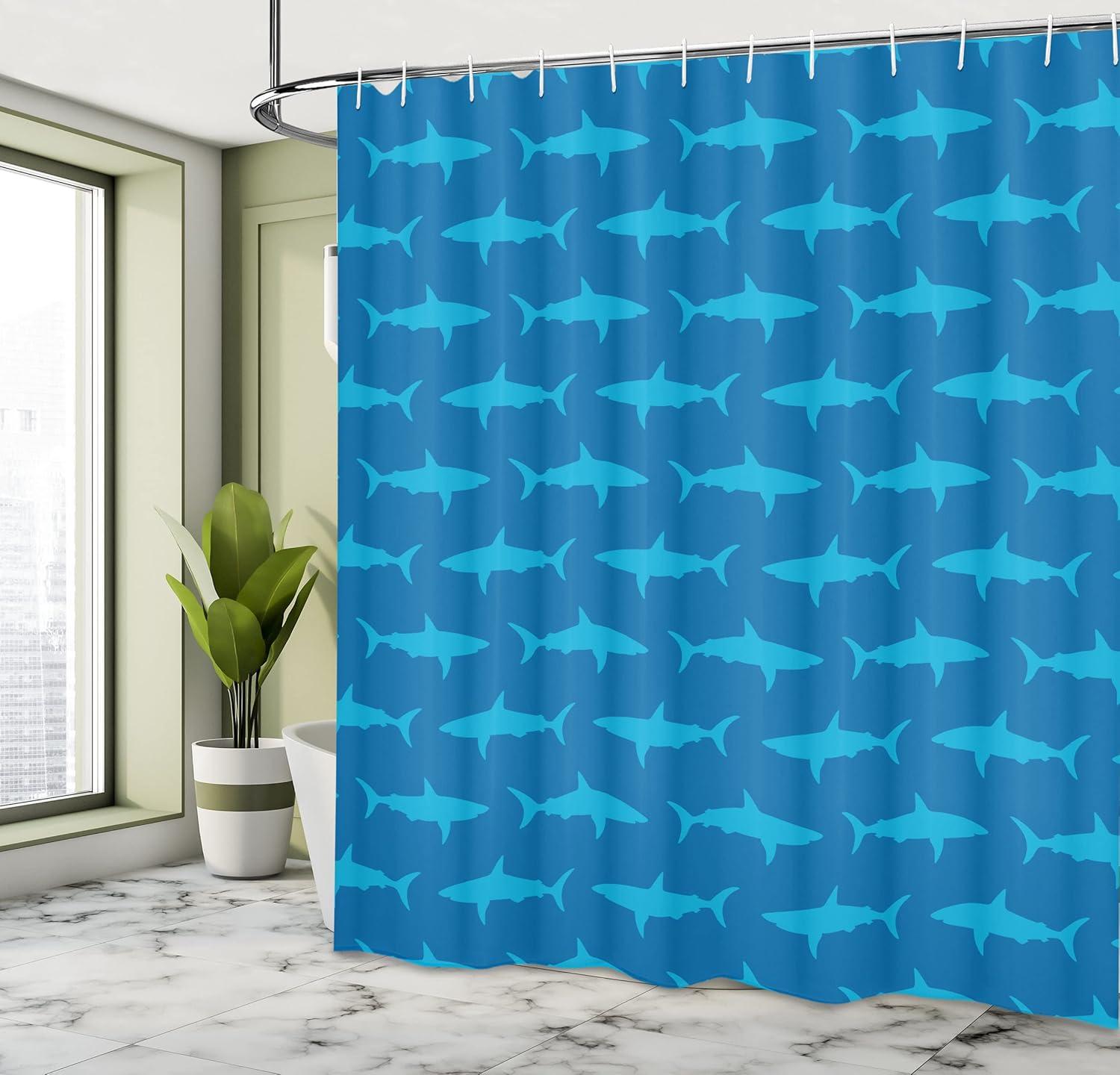 imageAmbesonne Anchor Shower Curtain Marine Sailing Sea Symbol and Grungy Rustic Planks in a Neutral Camo Tone Cloth Fabric Drape for Sea Themed Bathroom Decor Set with Hooks 69quot W x 75quot L Green KhakiBlue