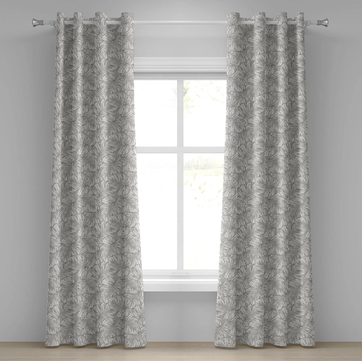 imageAmbesonne Brown Grommet Curtain Batik Parang Barong Diagonal Pattern Indonesian Culture and Art Design Decorative 2Panel Window Drapes for Bedroom Living Room 50quot x 84quot Brown Apricot CaramelGrey Dust