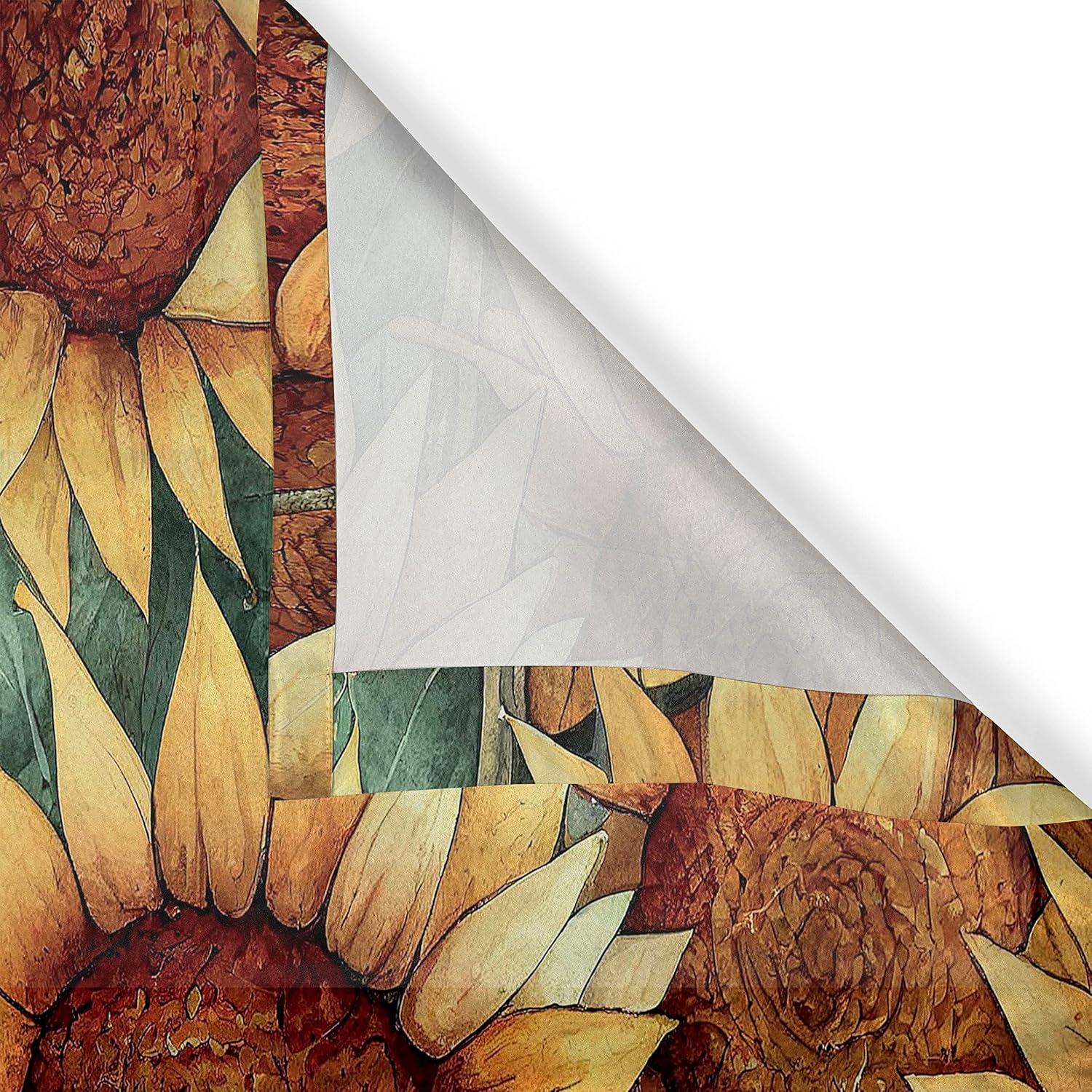 imageAmbesonne Floral Grommet Curtain Neutral Pastel Grunge Abstract Pattern with Blossoming Lily Flowers Decorative Single Panel Drapes for Bedroom Living Room 50quot x 72quot Dark Tan and Slate BlueLaurel Green Burnt Orange