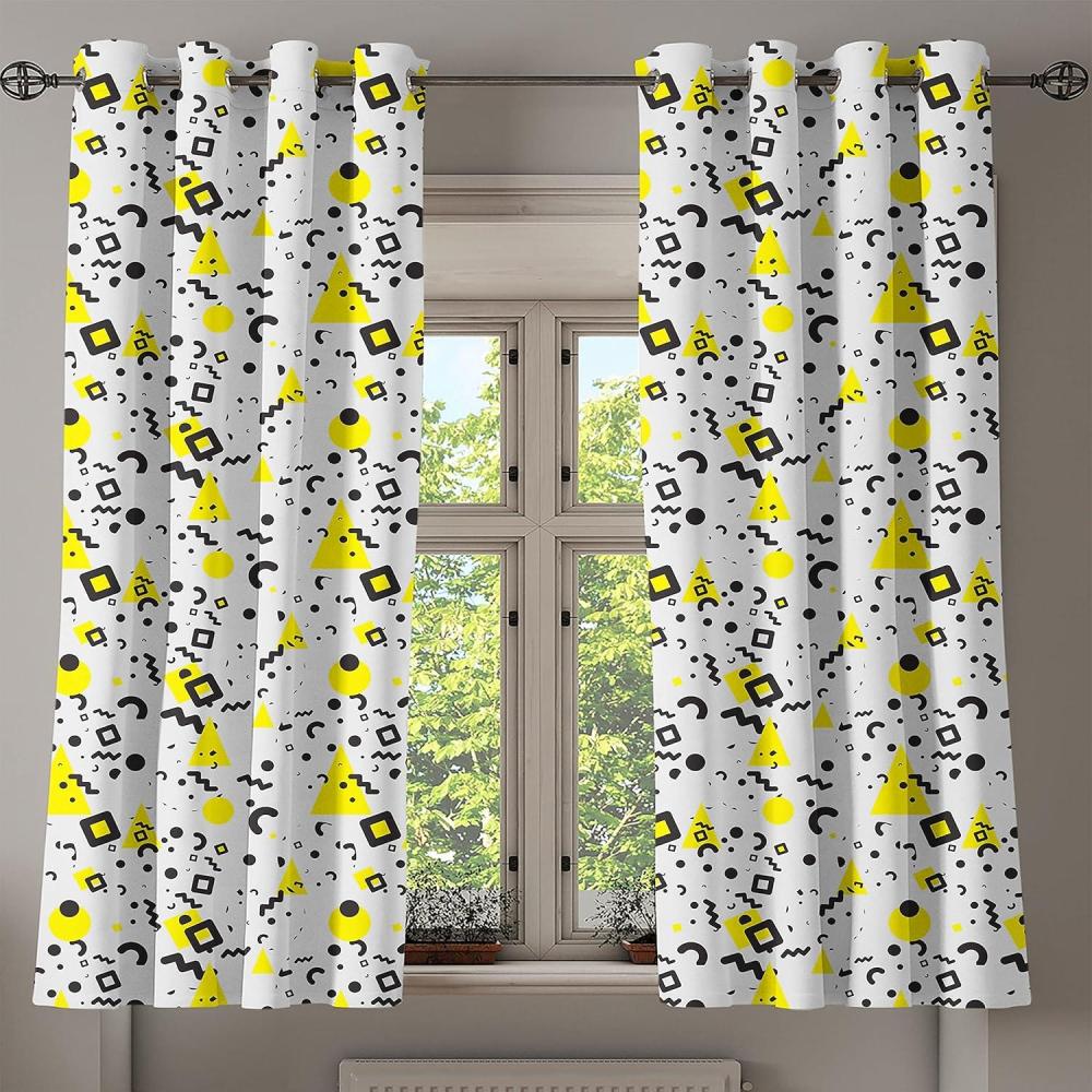 imageAmbesonne Brown Grommet Curtain Batik Parang Barong Diagonal Pattern Indonesian Culture and Art Design Decorative 2Panel Window Drapes for Bedroom Living Room 50quot x 84quot Brown Apricot CaramelBlack Yellow White