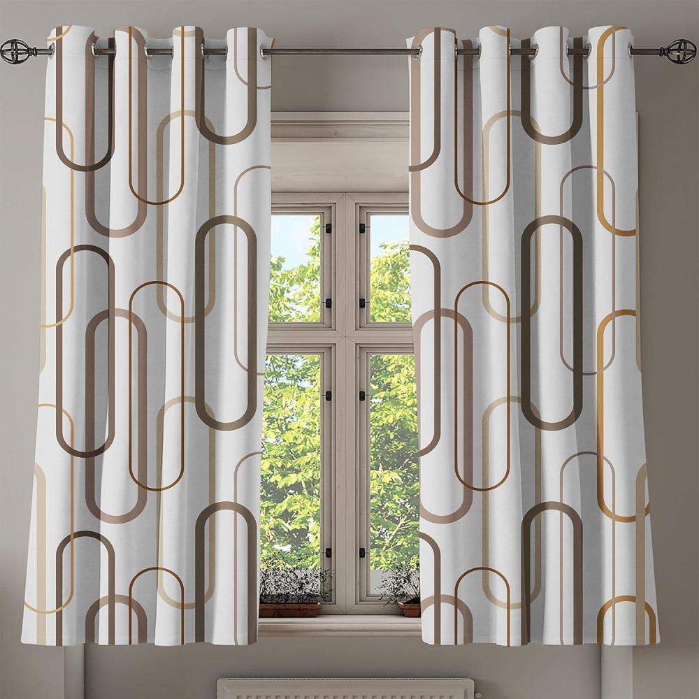 imageAmbesonne Floral Grommet Curtain Neutral Pastel Grunge Abstract Pattern with Blossoming Lily Flowers Decorative Single Panel Drapes for Bedroom Living Room 50quot x 72quot Dark Tan and Slate BlueTaupe Tan Coconut